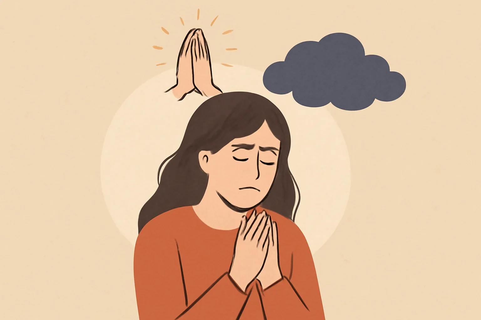 oración para sanar la depresión tristeza nervios o angustia